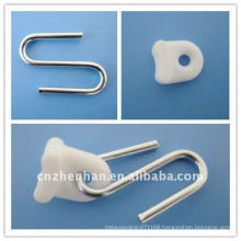 Awning parts-Iron galvanized steel wire hanger with white plastic